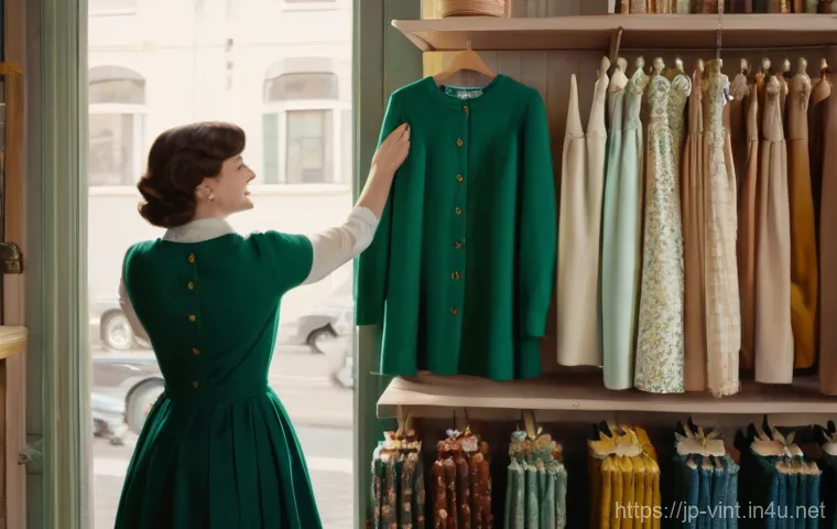 빈티지 의류 제작 공정 - Prompt 1: The Thrill of Discovery in a Vintage Boutique**